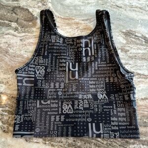 Lululemon Logo Crop Tank